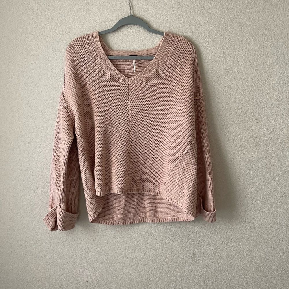 Free people thick knit oversized sweater